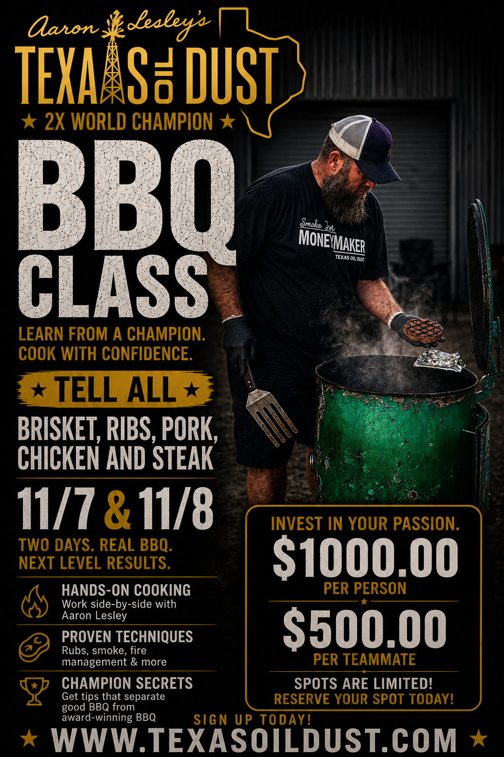 COMPETITION BBQ CLASS TEAMMATE/ SPOUSE